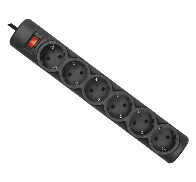Defender Мережевий фільтр  DEFENDER (994950)DFS 153 3m 6 роз. black UA