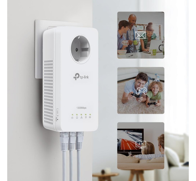 TP-Link Комплект гігабітного Powerline адаптера,TL-WPA8631P KIT