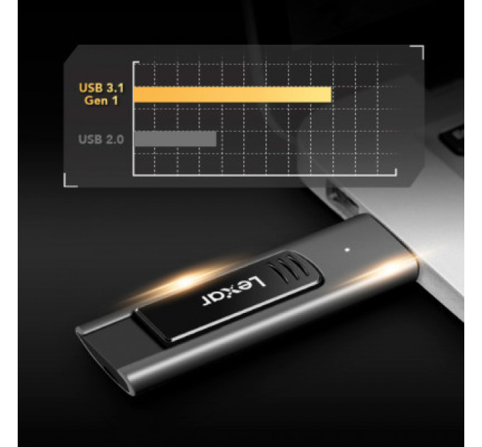 USB флеш накопичувач Lexar 256GB JumpDrive M900 USB 3.1 (LJDM900256G-BNQNG)