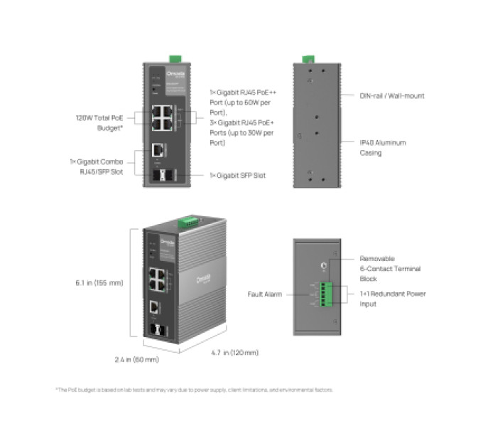 TP-Link Комутатор мережевий TP-Link IES206GPP