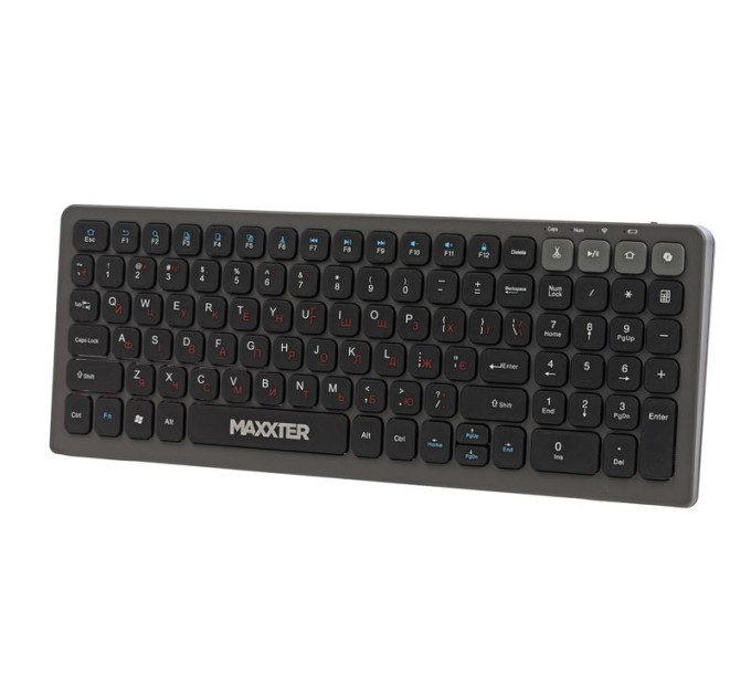 Maxxter Клавіатура бездротова Maxxter KBW-C02B-UA, чорна