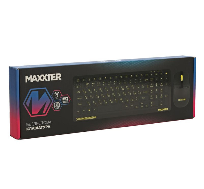 Maxxter Бездротовий комплект Maxxter KMS-WCM-04B-UA, чорний