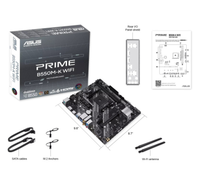 ASUS Материнська плата ASUS PRIME B550M-K WIFI