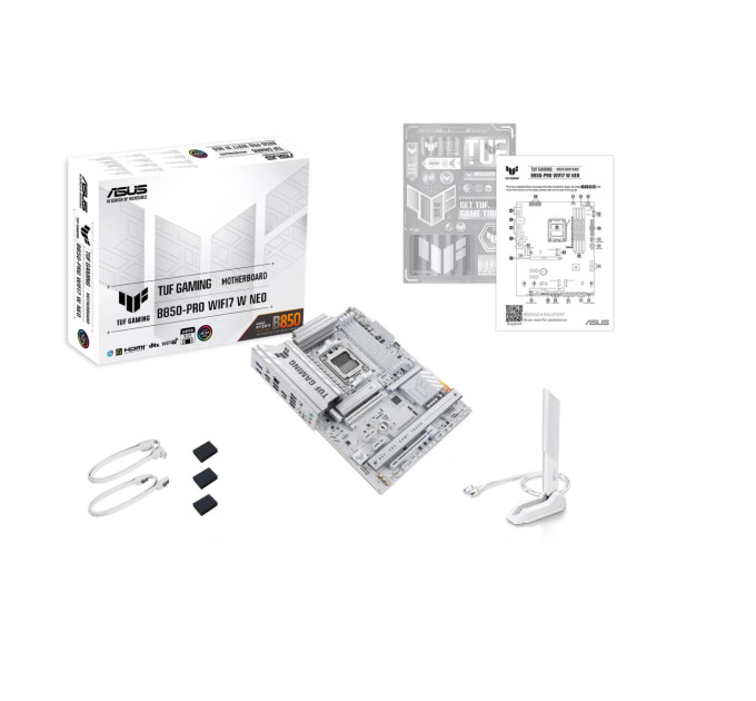 ASUS Материнська плата Asus TUF Gaming B850-Pro WiFi7 White Neo Socket AM5