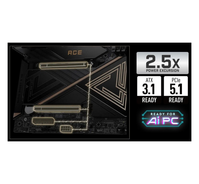 MSI Материнська плата MSI MEG X870E Ace Max Socket AM5
