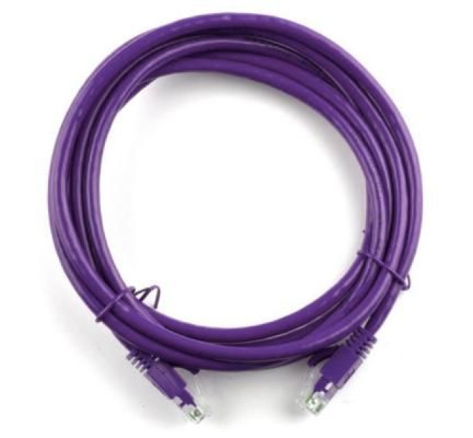 Ritar Патч-корд 3м, RJ-45, Cat.5e, CU, мідь, фіолетовий Ritar (PCR-CU/3Pe / 04279)