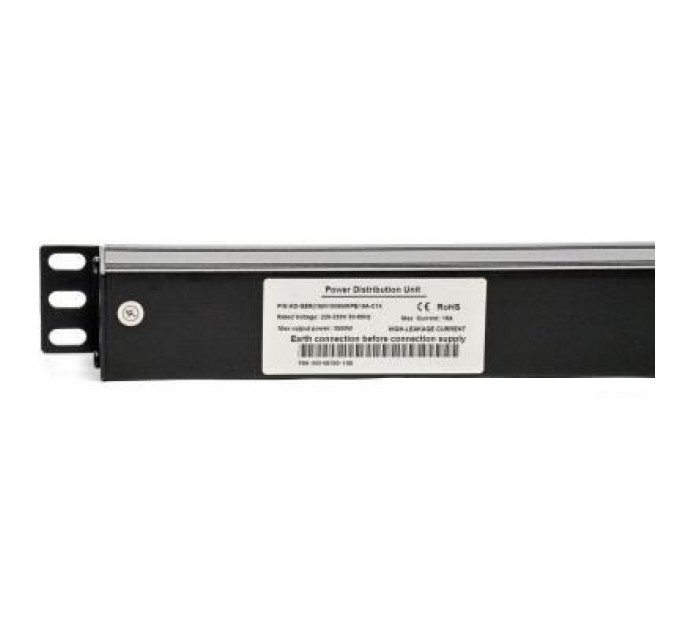 Kingda Силовий блок Kingda 19" 1U 9xSchuko, С14, без кабеля (KD-GER(16)N1009WKPB19A-C14)
