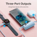 Vention Батарея універсальна VENTION 4800mAh 22,5W PD, USB-C In/Out, LED display, with built-in USB-C cable Black (FHQB0)