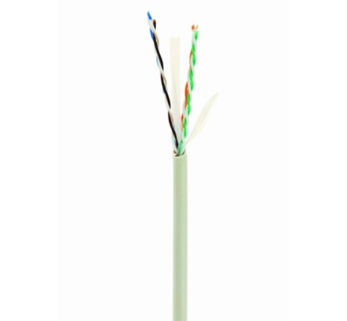 Cablexpert Звита пара,Cablexpert UPC-6004SE-L, CAT6, багатожильна, алюміній під міддю (CCA з AWG24), неекранована, 305 м