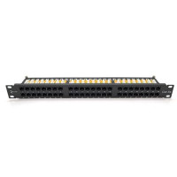 Патч-панель 19" 48xRJ-45 UTP cat. 5е, DUAL type, 1U Ritar (RT-2264-CAT.5E)