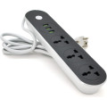 Voltronic Мережевий фільтр живлення Voltronic TВ-Т56, 3роз, 3*USB Black (ТВ-Т56-Black)