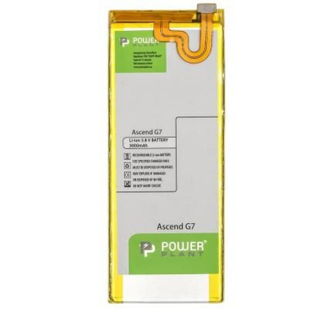 PowerPlant Акумуляторна батарея PowerPlant Huawei Ascend G7 (HB3748B8EBC) 3000mAh (SM150120)