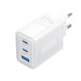 Vention Сетевое зарядное устройство Vention GaN III PD 65W QC3.0 5A White (FERW0-EU)
