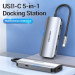 Vention Концентратор Vention USB3.1 Type-C --> HDMI/USB 3.0x3/PD 100W Hub 5-in-1 (TODHB)