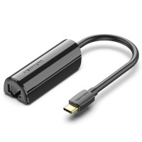 Перехідник USB3.1 Type-C to Ethernet RJ45 1000 Mb Gigabit Vention (CFBBB)
