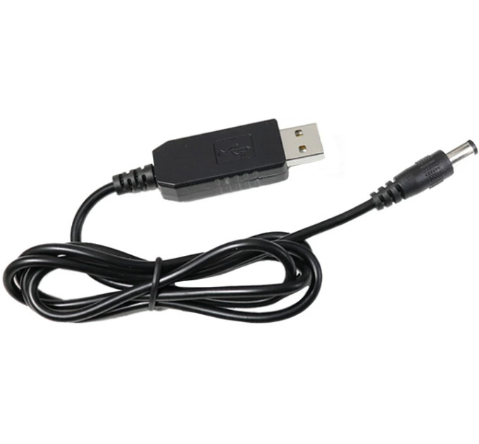CHINA Кабель живлення USB to DC5.5*2.1 5V to 9V 1.0m Value (S1015)