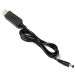 CHINA Кабель живлення USB to DC5.5*2.1 5V to 9V 1.0m Value (S1015)