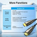 Vention Кабель мультимедійний HDMI to HDMI 30.0m V2.0 Optical 4K 60Hz 18Gbps Dolby 7.1 PVC Black Zinc Alloy Vention (ALABT)