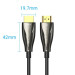 Vention Кабель мультимедійний HDMI to HDMI 30.0m V2.0 Optical 4K 60Hz 18Gbps Dolby 7.1 PVC Black Zinc Alloy Vention (ALABT)