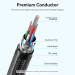 Vention Дата кабель USB-C to USB-C 0.5m USB2.0 60W (20V/3A) angle 90° Gray Aluminum Alloy Vention (TRAHD)