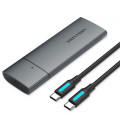 Vention Кишеня зовнішня Vention SSD M.2 (NVME) M-key USB Type-C 3.2 gray (KPGH0)