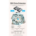 Vention Адаптер HDMI via UTP up to 60m w/Power adapter(RX/TX) V1.4 1080p 60Hz 3D DD7.1 Vention (AKGH0-EU)
