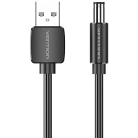 Кабель Vention USB - DC (M/M), 5.5 мм, 0.5 м, Black (CEYBD)