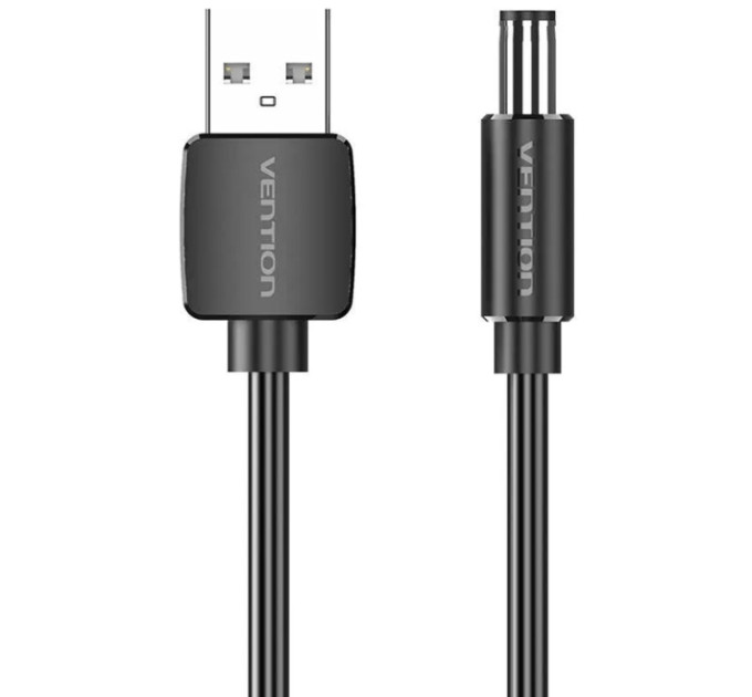 Vention Кабель Vention USB - DC (M/M), 5.5 мм, 0.5 м, Black (CEYBD)