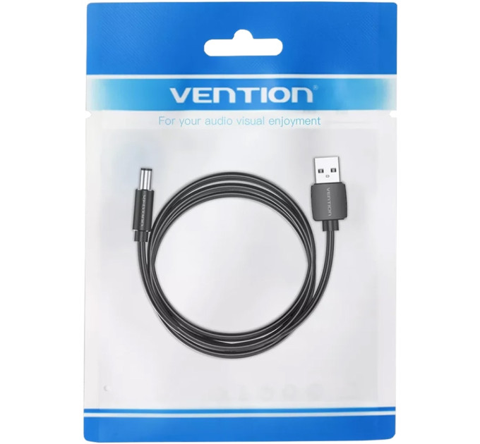 Vention Кабель Vention USB - DC (M/M), 5.5 мм, 1.5 м, Black (CEYBG)