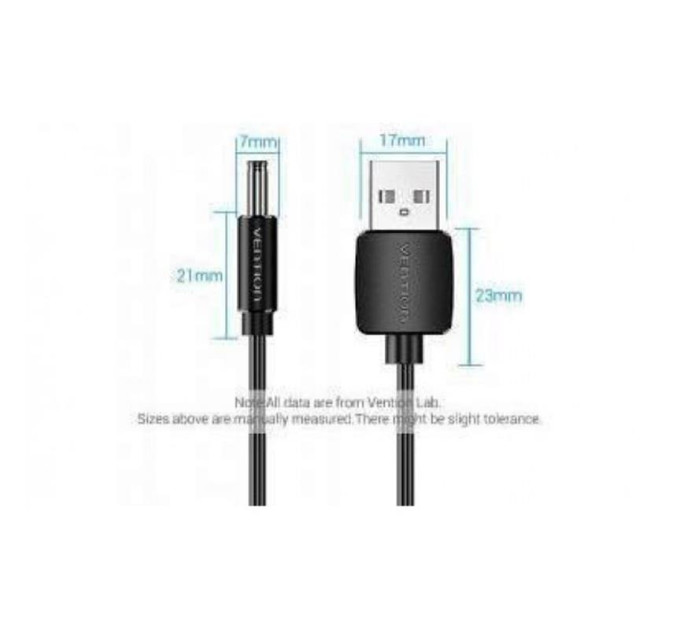 Vention Кабель Vention USB - DC 3.5 мм (M/M), 1.5 м, Black (CEXBG)