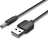 Кабель Vention USB - DC 3.5 мм (M/M), 1.5 м, Black (CEXBG)