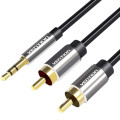 Vention Кабель Vention 3.5 мм - 2xRCA (M/M), 2 м, Black (BCFBH)