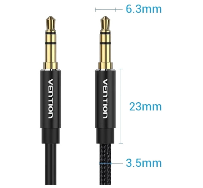 Vention Кабель Vention 3.5 мм - 3.5 мм (M/M), 1 м, Black (BAWBF)