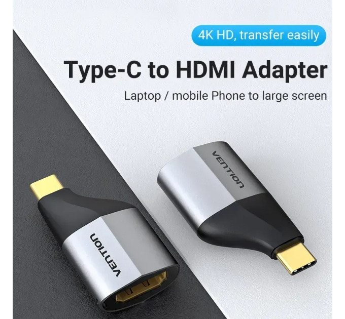 Vention Адаптер Vention HDMI - USB Type-C (F/M), Black (TCAH0)