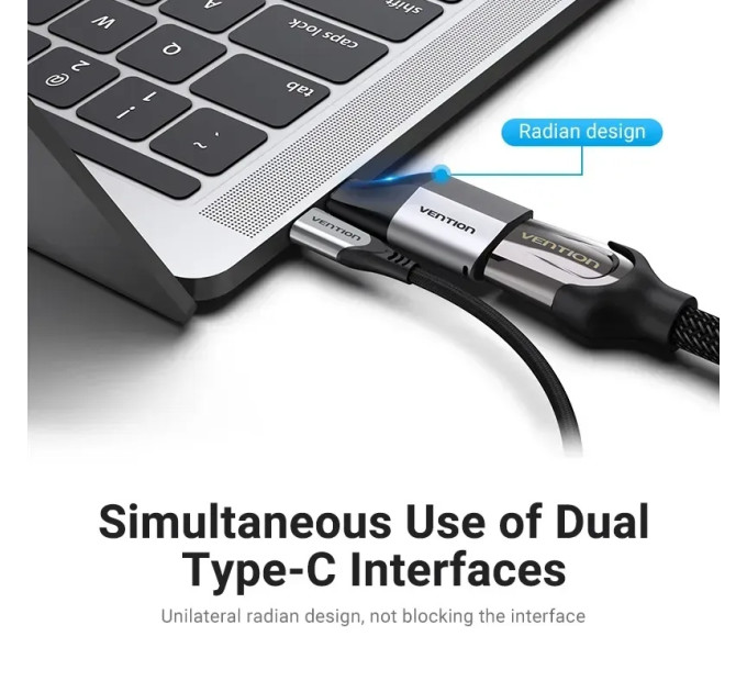 Vention Адаптер Vention HDMI - USB Type-C (F/M), Black (TCAH0)