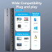 Vention Сплітер 4К 1*8HDMI Black Aluminum Alloy Type EU Standart (AKQB0-EU)