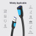 Vention Подовжувач Vention Flat USB - USB (M/F), 3 м, Black (VAS-A13-B300)