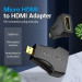 Vention Адаптер Vention HDMI - micro-HDMI (F/M), Black (AITB0)