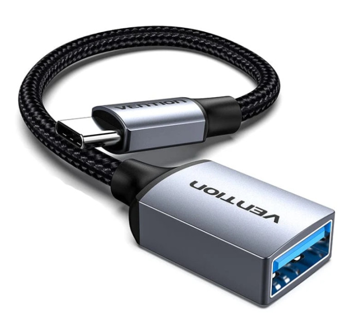 Vention Перехідник USB 3.0 Type-C to USB AF (OTG) 0.15m Aluminum Alloy Vention (CCXHB)