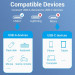 Vention Перехідник USB 3.0 Type-C to USB AF (OTG) 0.15m Aluminum Alloy Vention (CCXHB)