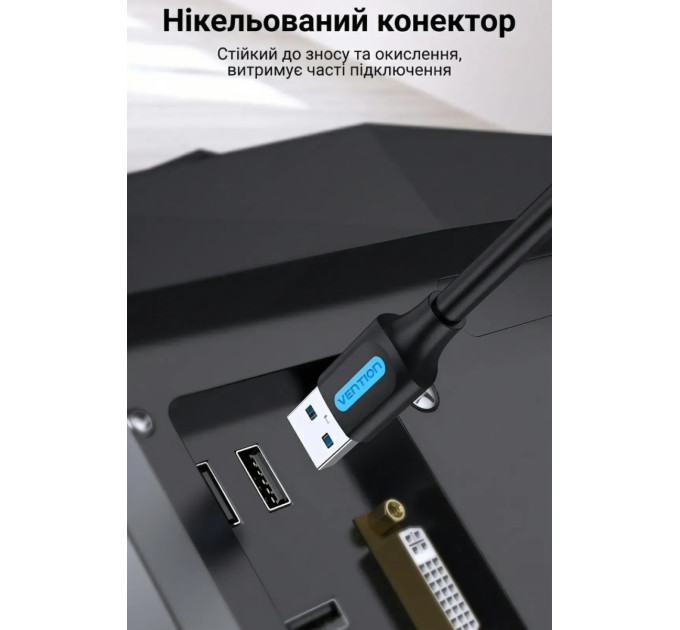 Vention Кабель Vention USB - USB V 3.0 (M/M), 1 м, Black (CONBF)