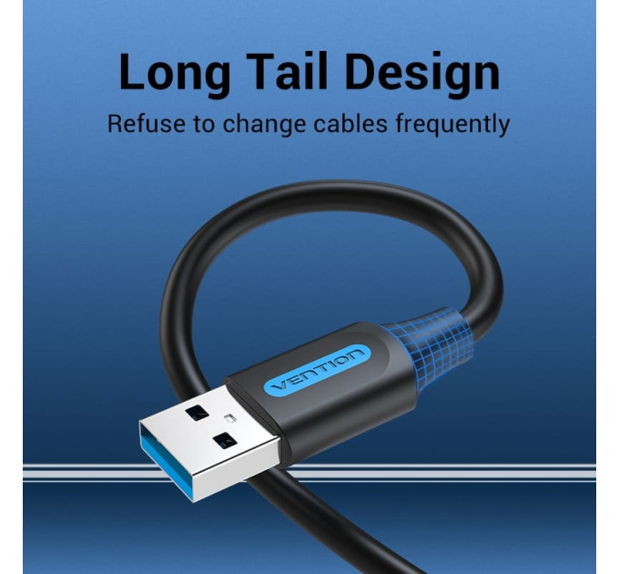Vention Кабель Vention USB - USB V 3.0 (M/M), 1 м, Black (CONBF)