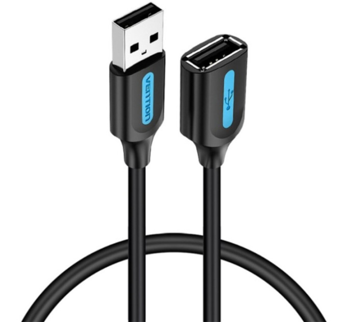 Vention Дата кабель USB 2.0 AM/AF 1.5m black Vention (CBIBG)