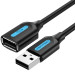 Vention Дата кабель USB 2.0 AM/AF 1.5m black Vention (CBIBG)