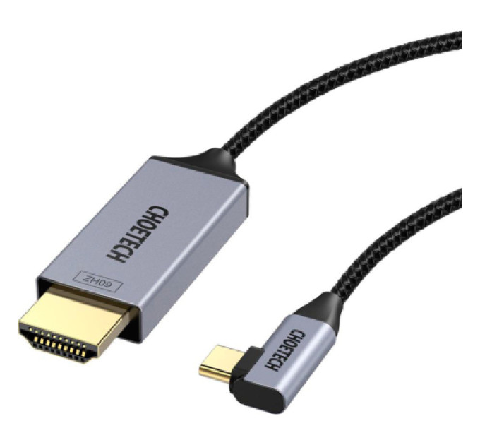 Choetech Кабель мультимедійний USB-C to HDMI M 1.8m 4K60Hz 90° corner Choetech (XCH-1803)