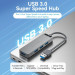 Vention Хаб USB 3.0 -> 4xUSB-A 3.0, 5Gbps,  Black Vention