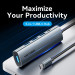 Vention Хаб USB 3.0 Type-C -> 4xUSB 3.0/1xUSB-C, 5Gbps, Black Vention