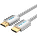 Vention Кабель HDMI M - M, 8.0м, V2.0, 4K 60Гц, обплетення, Silver Metal Type Vention
