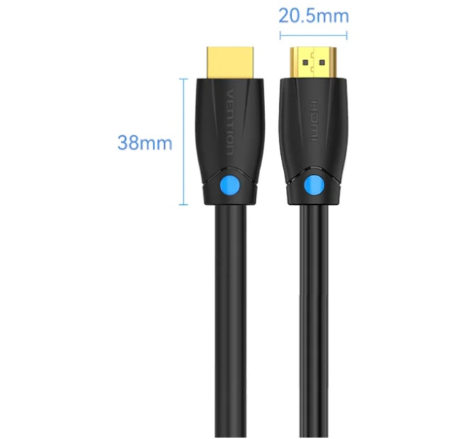 Vention Кабель HDMI M - M, 5.0 м, V2.0, Engineering 4K 60Гц PVC Black Vention