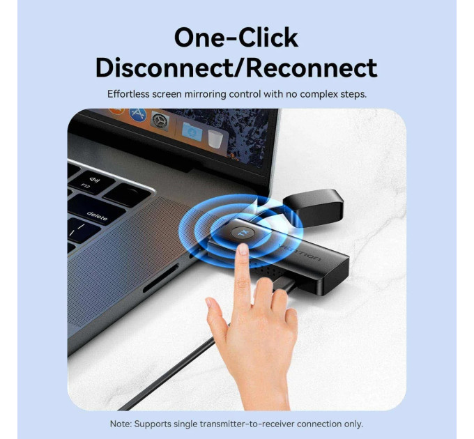 Vention Комплект бездротовий HDMI передавач + приймач, 1080P60Гц, 5GHz, до 50м Vention